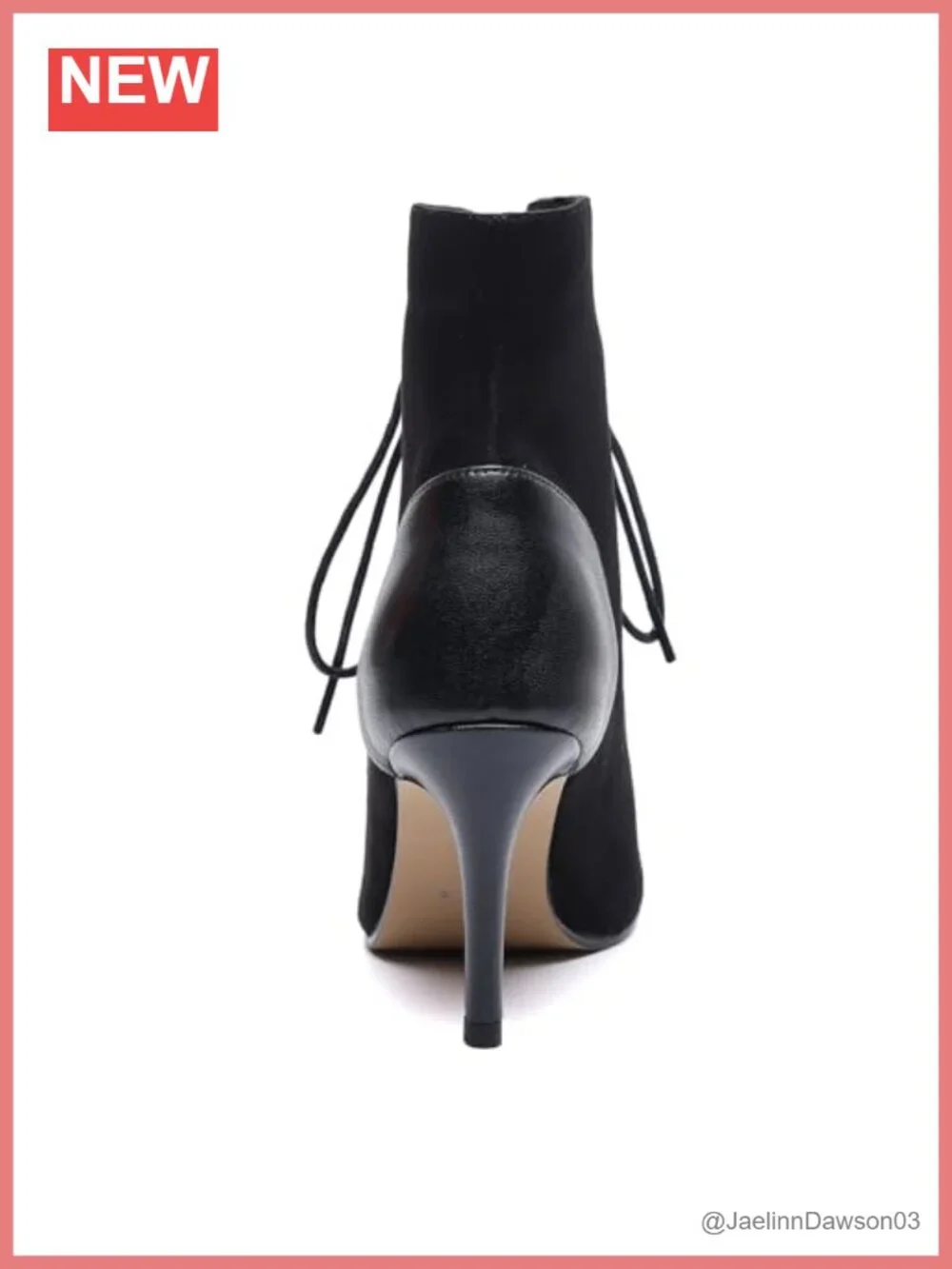 Women's Peep Toe Stiletto Dance Heels, Lace-Up Booties